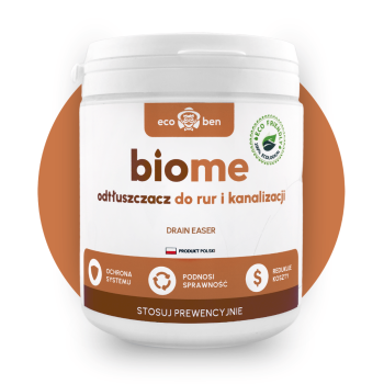 BioMe odtłuszczacz do rur, kanalizacji i drenów