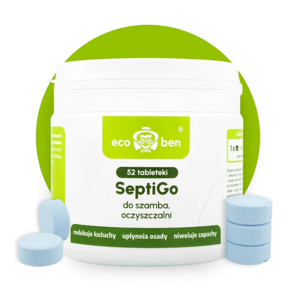Tabletki SeptiGo - Tabletki biologiczne do szamba, oczyszczalni - 52 szt
