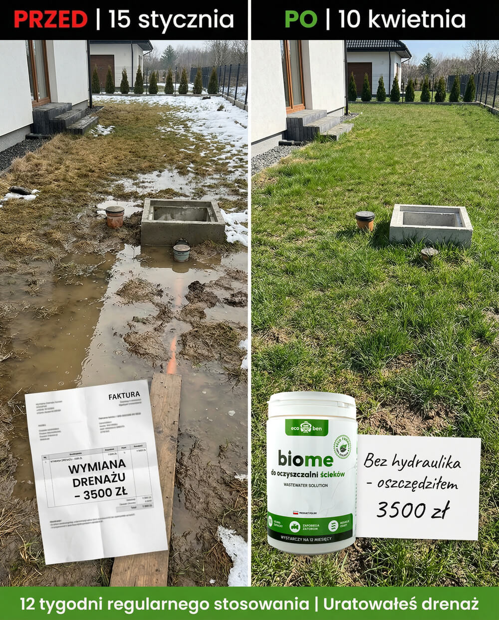 Efekt działania BioMe 3