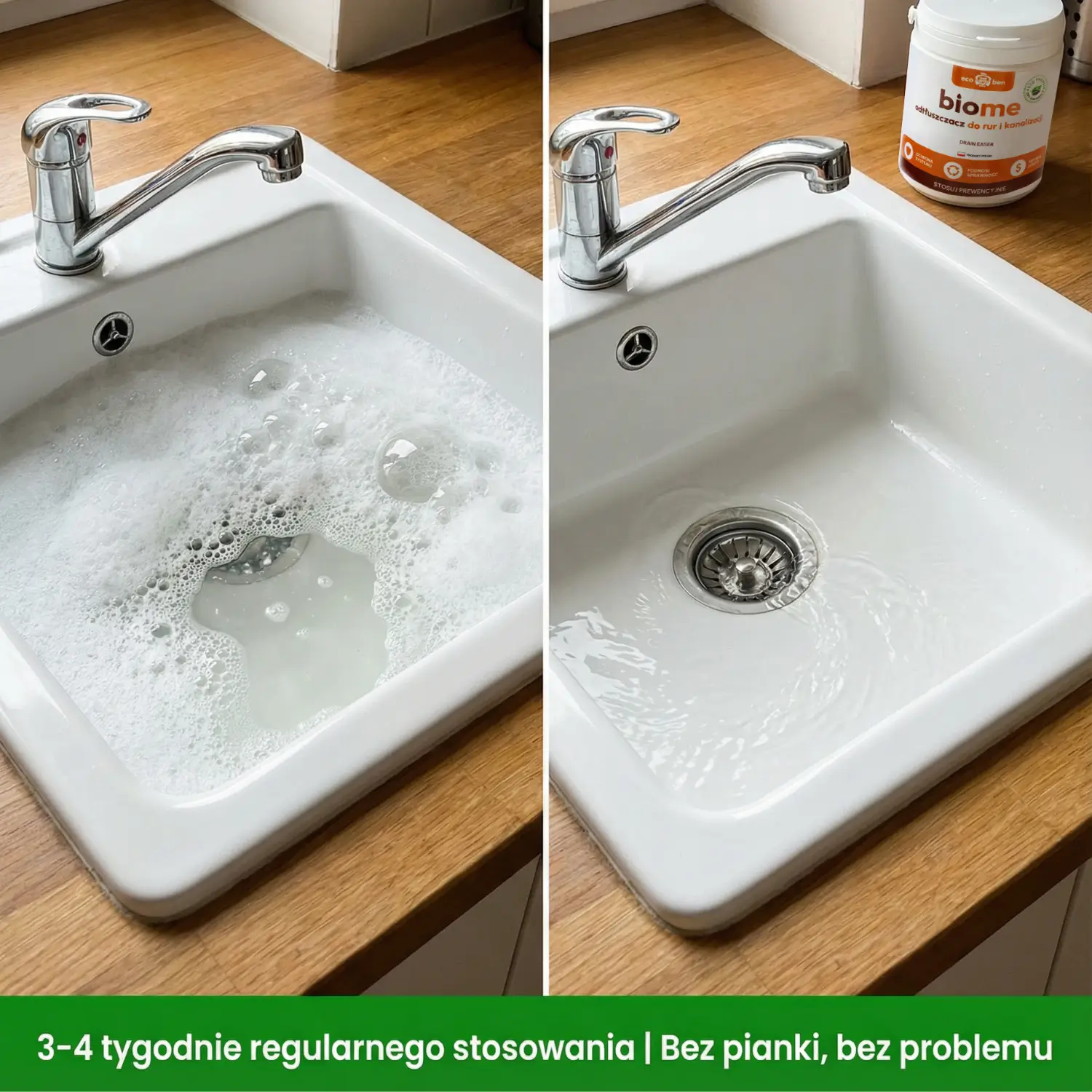 Czysta rura po użyciu BioMe