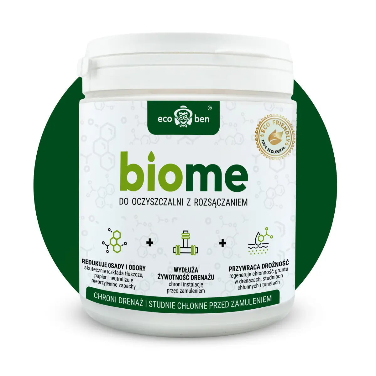 BioMe Oczyszczalnia Drenażowa Dla oczyszczalni z rozsączaniem 0,5kg - new BioMe do oczyszczalni z rozsączaniem – bakterie do drenażu i studni chłonnej - obrazek 1