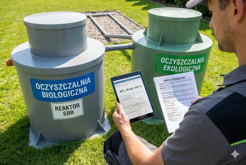 Porównanie parametrów technicznych przydomowej oczyszczalni biologicznej i ekologicznej | Ecoben