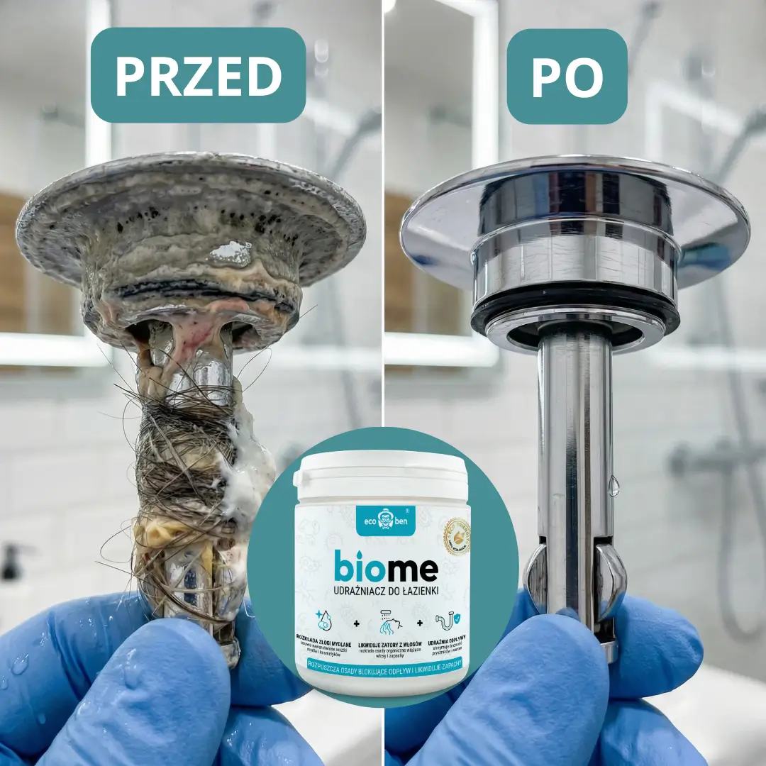 BioMe Udrażniacz do Łazienki – etykieta produktu