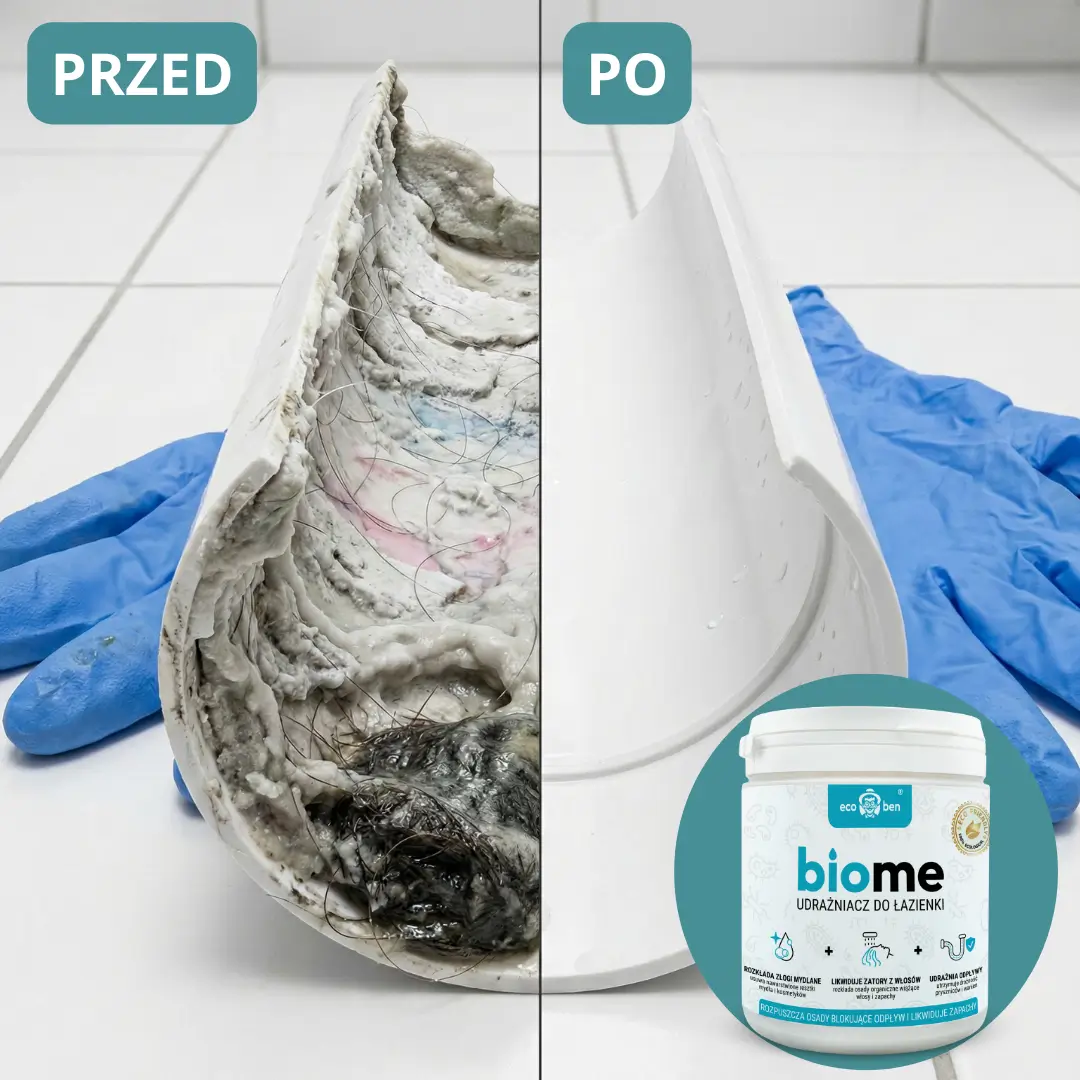 BioMe Udrażniacz — etykieta z korzyściami