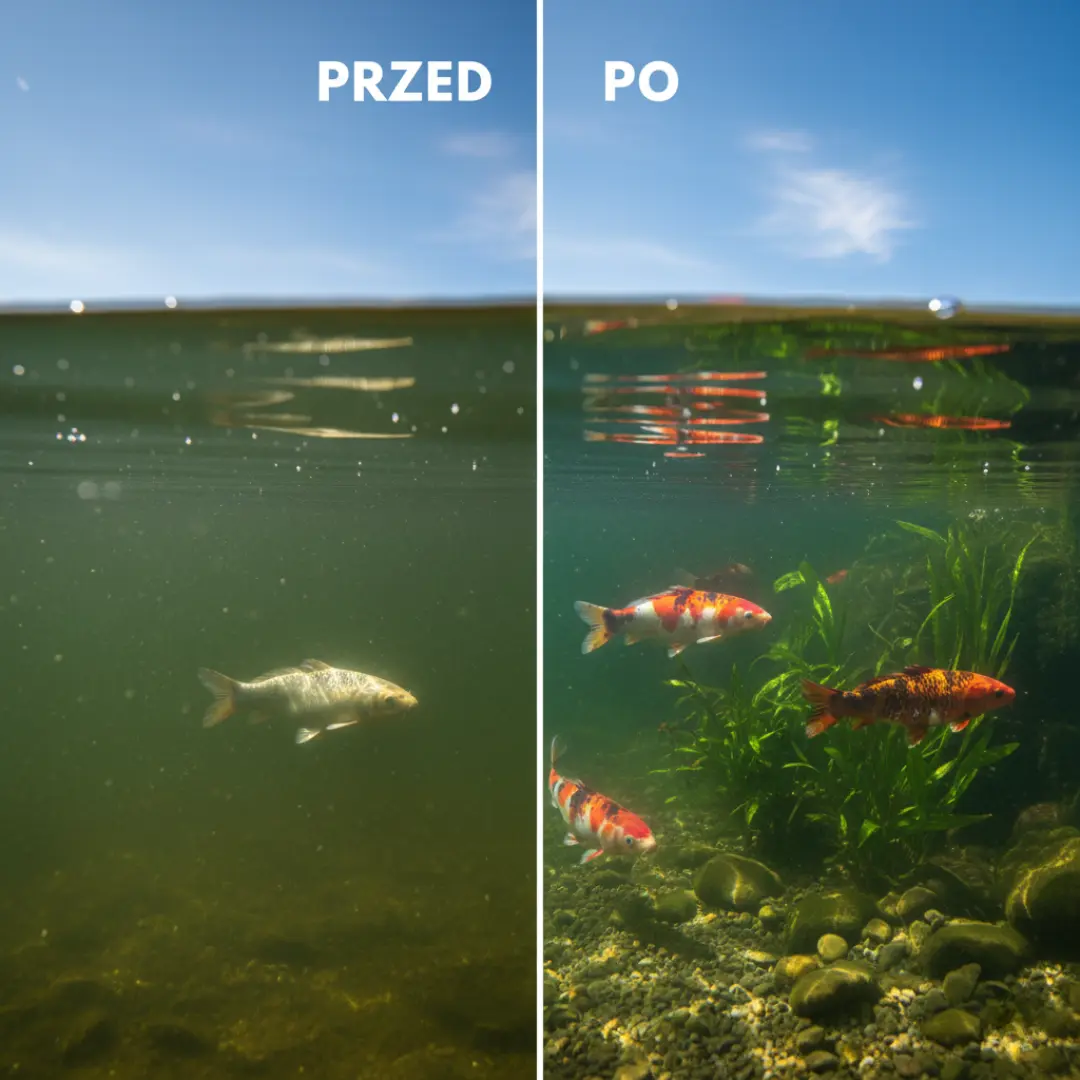 Staw ogrodowy przed zastosowaniem preparatu BioMe do oczek wodnych