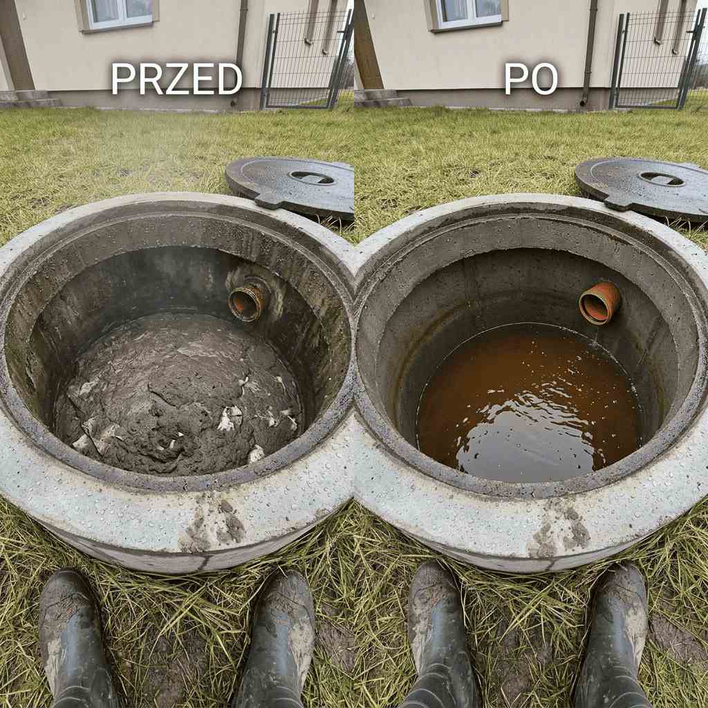 BioMe do szamba – efekt przed i po – zdjęcie 1