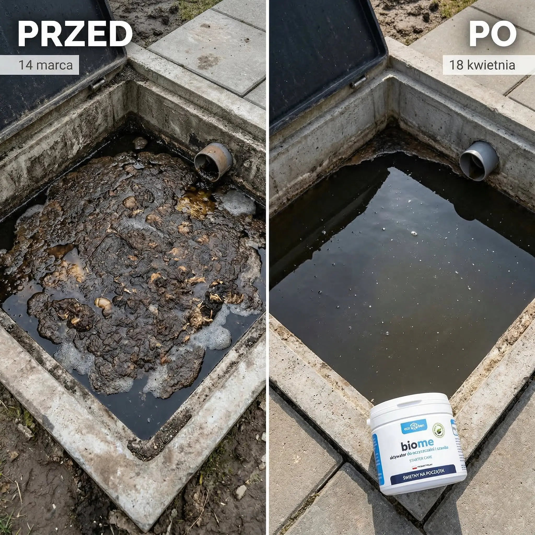 BioMe Starter Care – aktywator do oczyszczalni i szamba – opakowanie 300 g