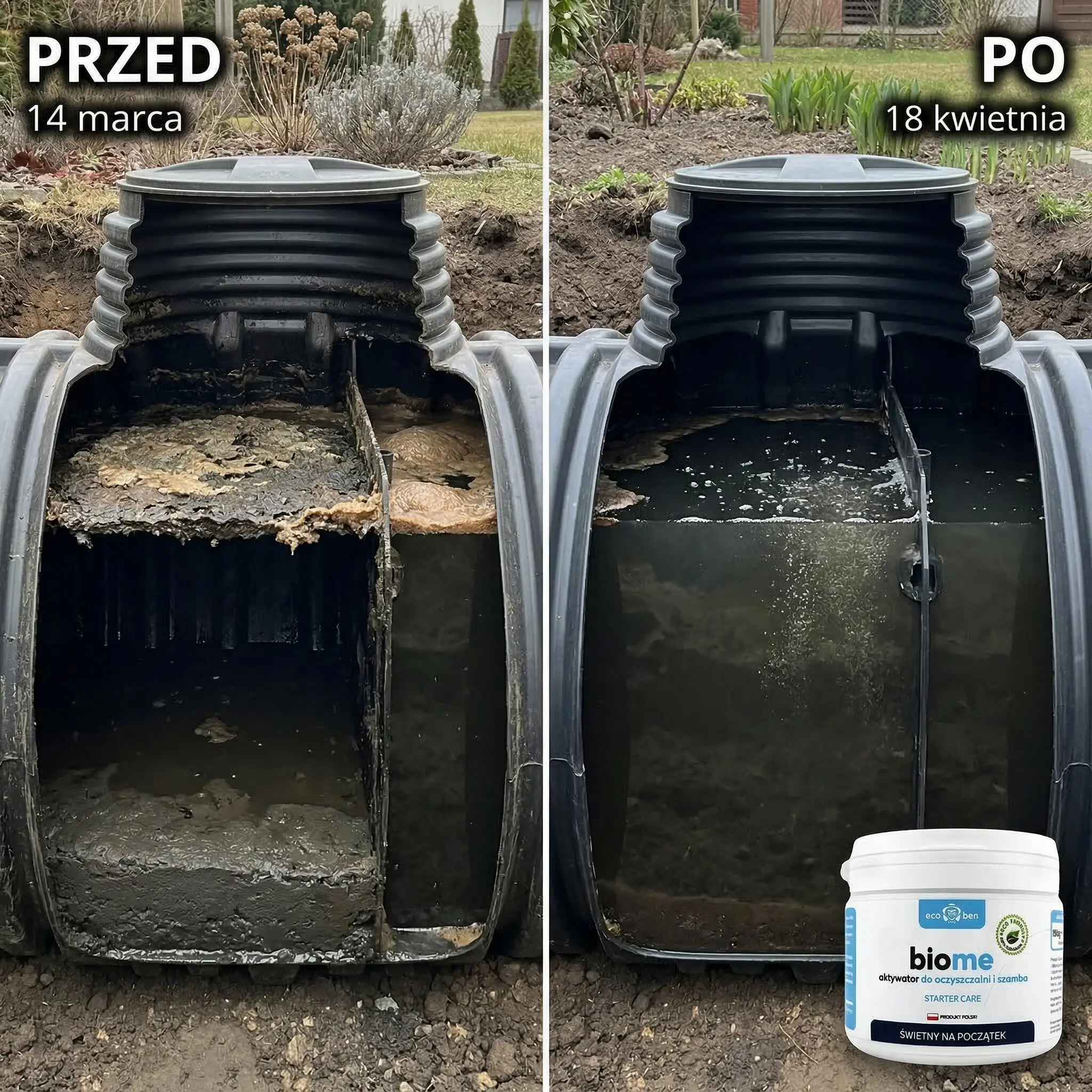 BioMe Starter Care – efekt po zastosowaniu aktywatora