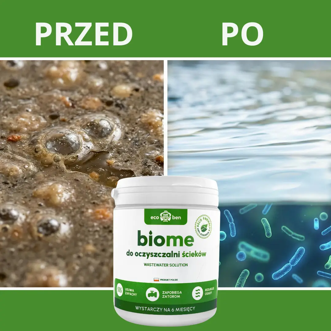 BioMe Wastewater Solution — efekt działania w oczyszczalni