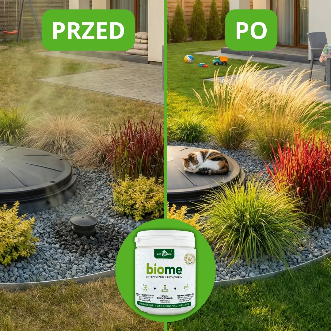 BioMe do oczyszczalni z rozsączaniem — efekt w drenażu 1
