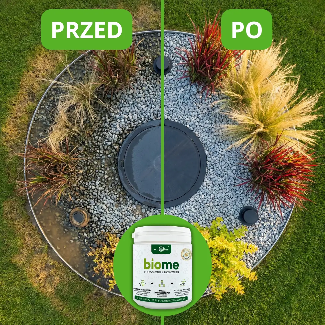 BioMe do oczyszczalni z rozsączaniem — efekt w drenażu 2