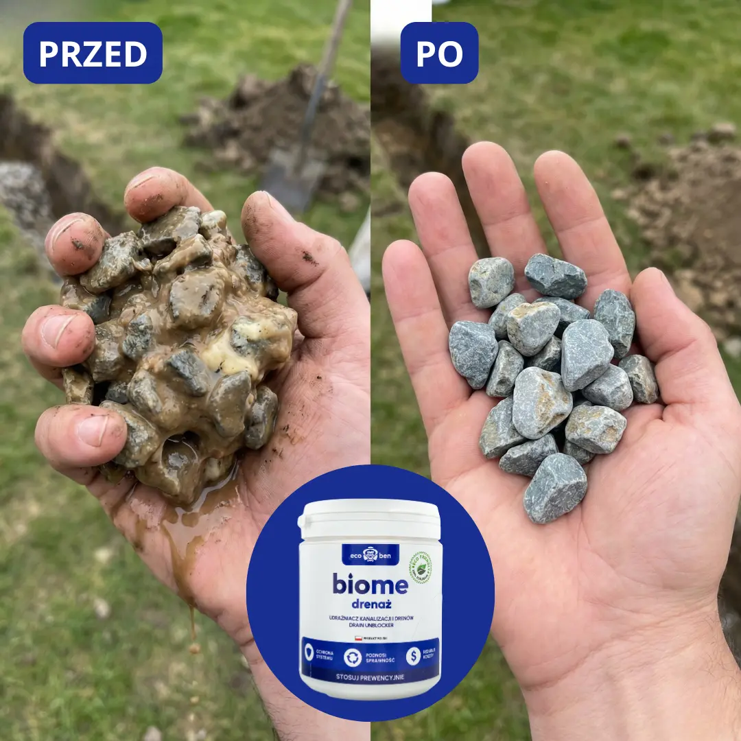 BioMe drenaż – udrażniacz kanalizacji i drenów, opakowanie 600 g