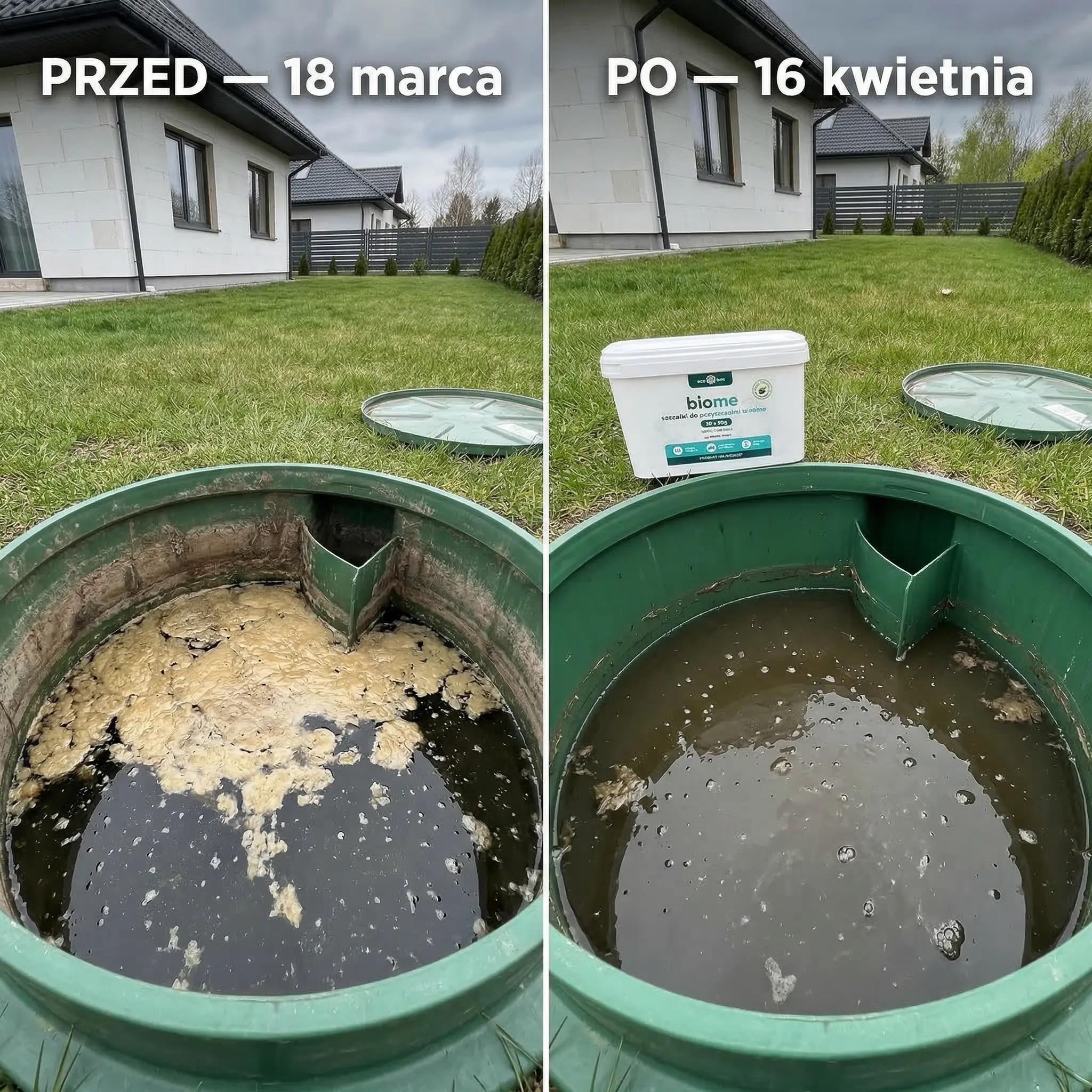 Problem z drenażem oczyszczalni — BioMe Saszetki zapobiegają