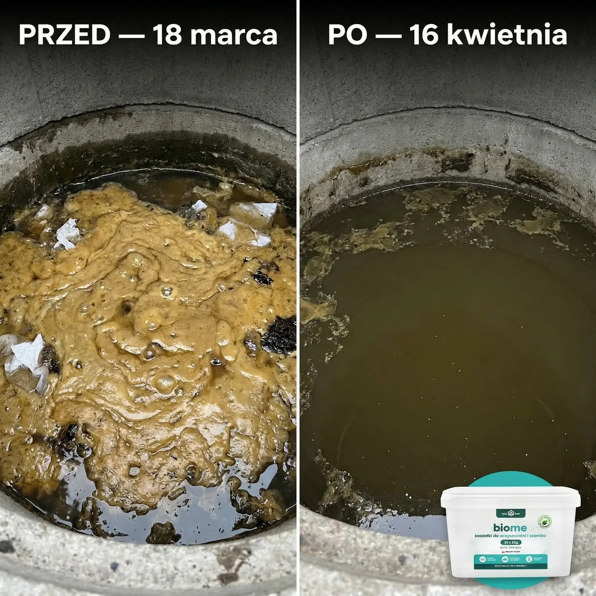 Działanie bakterii i enzymów w BioMe Saszetki do oczyszczalni