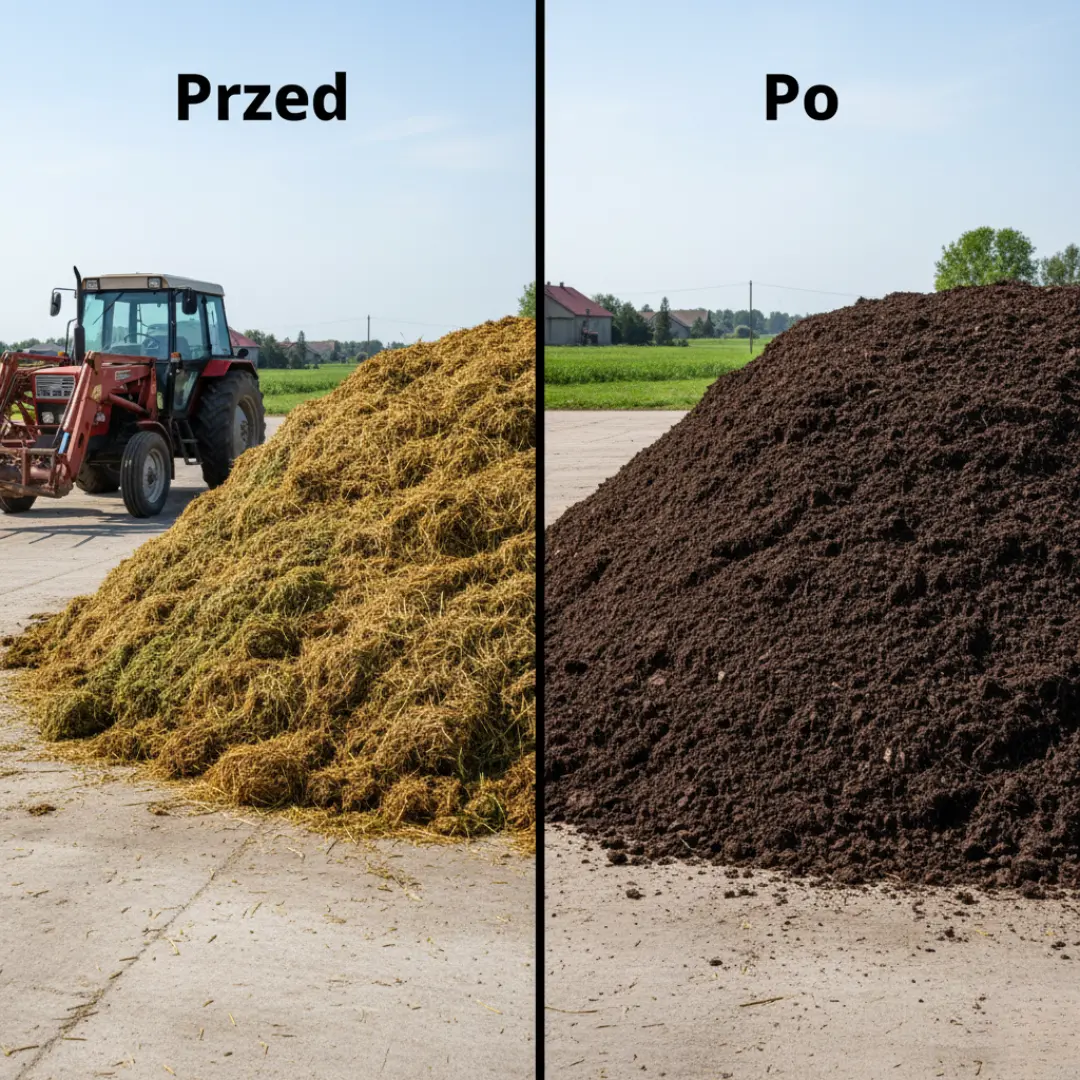 BioMe do obornika — efekty stosowania preparatu do kompostu