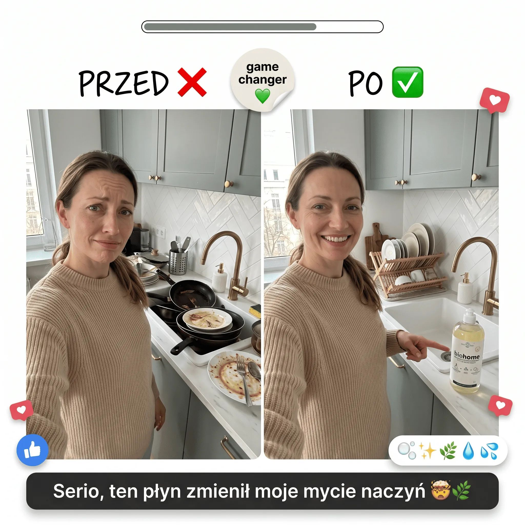 BIOHOME Skoncentrowany Płyn do Mycia Naczyń – formuła z betainą kokosową