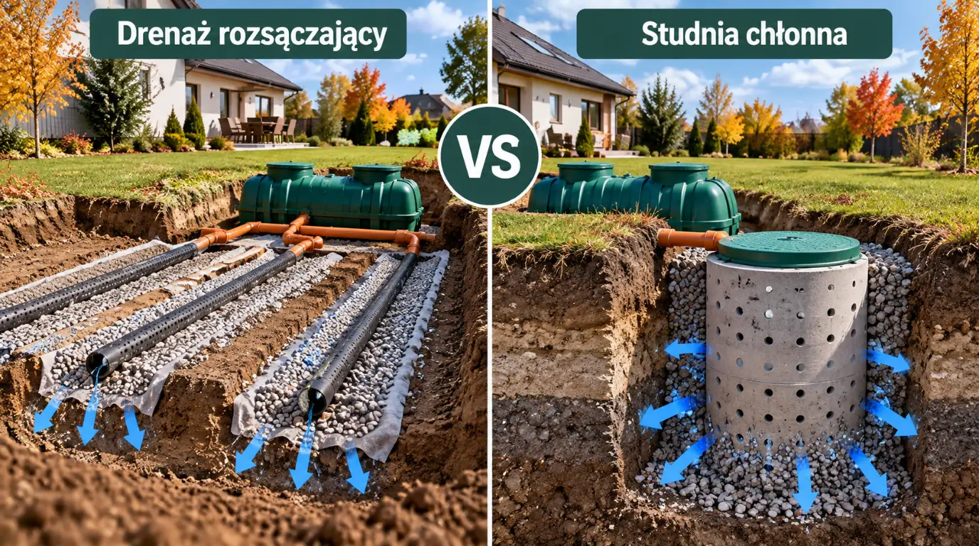 Drenaż czy studnia chłonna Co lepsze do przydomowej oczyszczalni